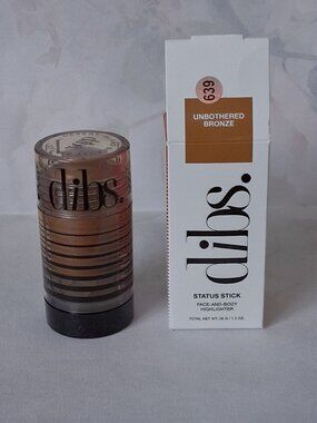Dibs Status Stick Face and Body Highlighter Unbothered Bronze NIB